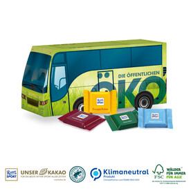 3D Präsent Bus, Klimaneutral, FSC® bedrucken, Art.-Nr. 91460-W