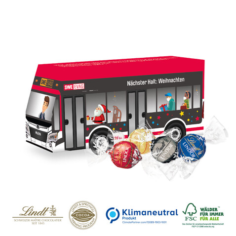 3D Präsent Bus, Klimaneutral, FSC® bedrucken, Art.-Nr. 91493-W