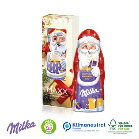 Milka Weihnachtsmann, 90 g bedrucken, Art.-Nr. 95478-W