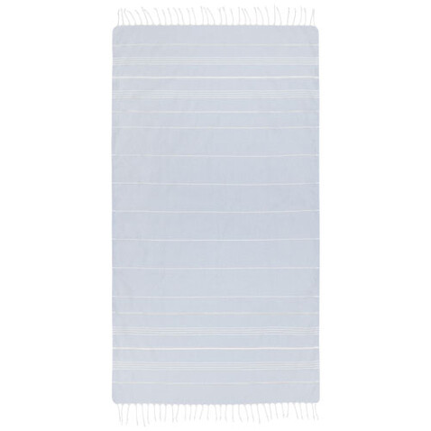 Anna 150 g/m² Hammam Baumwollhandtuch 100 × 180 cm, hellblau bedrucken, Art.-Nr. 11333550