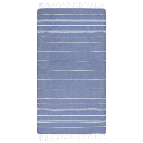 Anna 150 g/m² Hammam Baumwollhandtuch 100 × 180 cm, navy bedrucken, Art.-Nr. 11333555