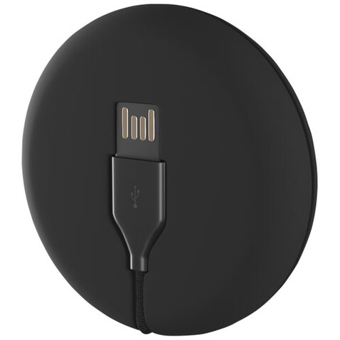 SCX.design C18 3-in-1 Travel Ladekabel mit Leuchtlogo, schwarz bedrucken, Art.-Nr. 2PX00490