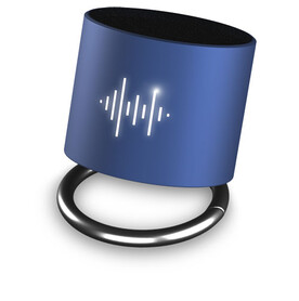 SCX.design S26 Lautsprecher Ring mit Leuchtlogo, Mid red, schwarz bedrucken, Art.-Nr. 2PX02421
