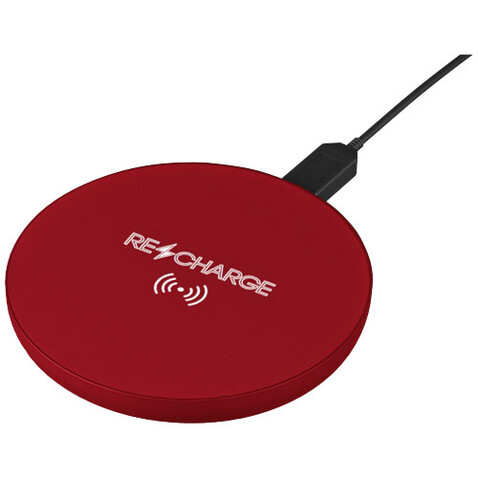 SCX.design W12 kabellose Ladestation mit Leuchtlogo, Mid red bedrucken, Art.-Nr. 2PX05021