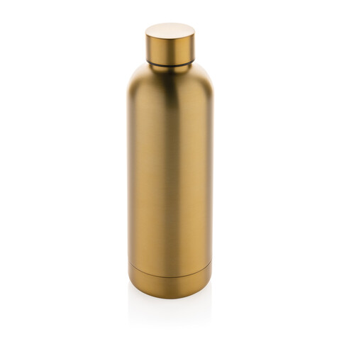 Impact Vakuumflasche aus RCS recyceltem Stainless-Steel gold bedrucken, Art.-Nr. P435.706