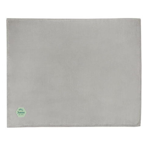 Lily GRS zertifizierte, RPET Decke aus Coral Fleece, grau bedrucken, Art.-Nr. 11319182 Lily GRS zertifizierte, RPET Decke aus Coral Fleece, grau bedrucken, Art.-Nr. 11319182