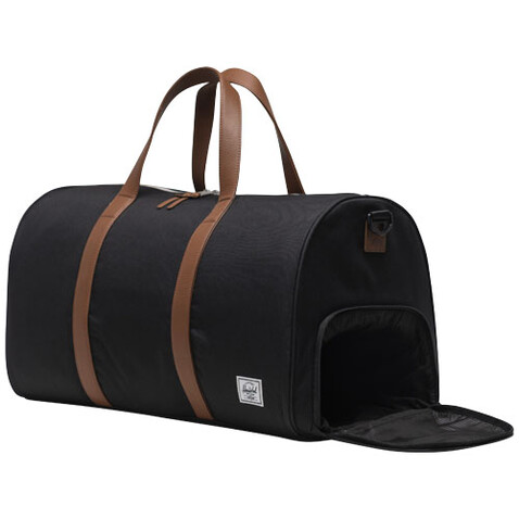 Herschel Novel™ recycelte Reisetasche 43 L, schwarz bedrucken, Art.-Nr. 12069390