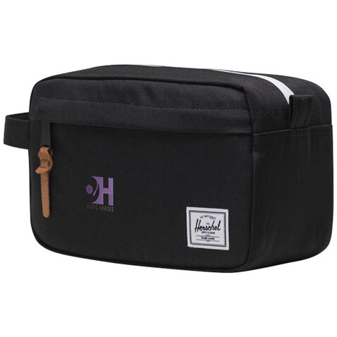 Herschel Chapter recyceltes Reiseset, schwarz bedrucken, Art.-Nr. 12069490