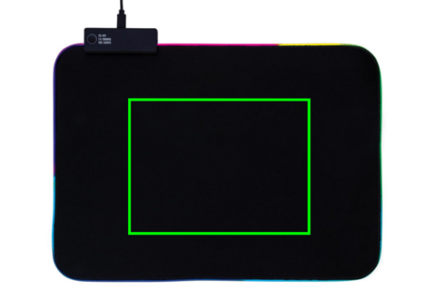 RGB Gaming Mauspad schwarz bedrucken, Art.-Nr. P300.201