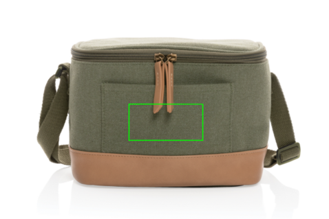 Impact AWARE™ rCanvas 6-Pack Kühltasche grün bedrucken, Art.-Nr. P422.427