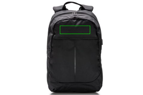 Power USB Laptop-Rucksack schwarz bedrucken, Art.-Nr. P732.061