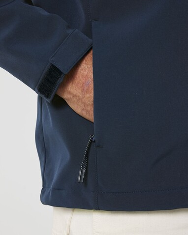 Stanley Discoverer - Die Herren-Softshelljacke mit Kapuze - French Navy - 5XL bedrucken, Art.-Nr. STJM158C7275X