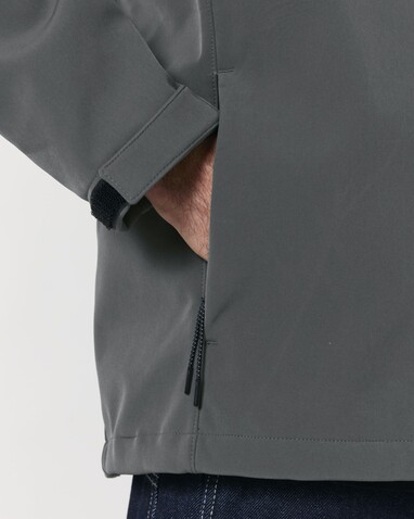 Stanley Discoverer - Die Herren-Softshelljacke mit Kapuze - Anthracite - S bedrucken, Art.-Nr. STJM158C2531S