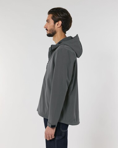 Stanley Discoverer - Die Herren-Softshelljacke mit Kapuze - Anthracite - S bedrucken, Art.-Nr. STJM158C2531S