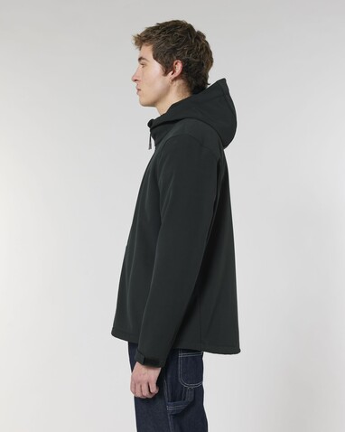 Stanley Discoverer - Die Herren-Softshelljacke mit Kapuze - Black - 5XL bedrucken, Art.-Nr. STJM158C0025X