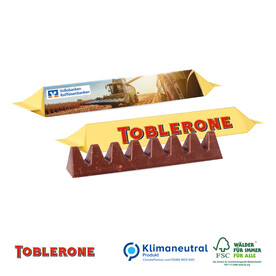 TOBLERONE Riegel im Werbeschuber, 35 g, Klimaneutral, FSC® bedrucken, Art.-Nr. 91256