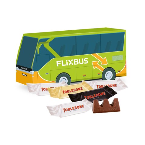 3D Präsent Bus, Klimaneutral, FSC® bedrucken, Art.-Nr. 91124