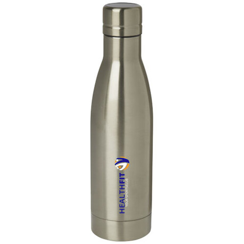 Vasa RCS-zertifizierte Kupfer-Vakuum Isolierflasche aus recyceltem Edelstahl, 500 ml, Titan bedrucken, Art.-Nr. 10073682