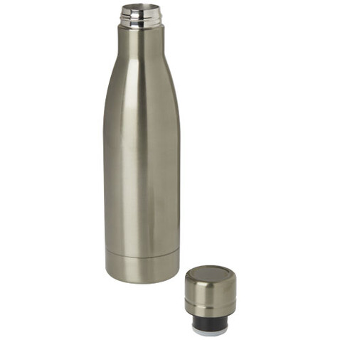 Vasa RCS-zertifizierte Kupfer-Vakuum Isolierflasche aus recyceltem Edelstahl, 500 ml, Titan bedrucken, Art.-Nr. 10073682