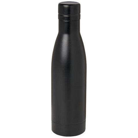 Vasa RCS-zertifizierte Kupfer-Vakuum Isolierflasche aus recyceltem Edelstahl, 500 ml, schwarz bedrucken, Art.-Nr. 10073690