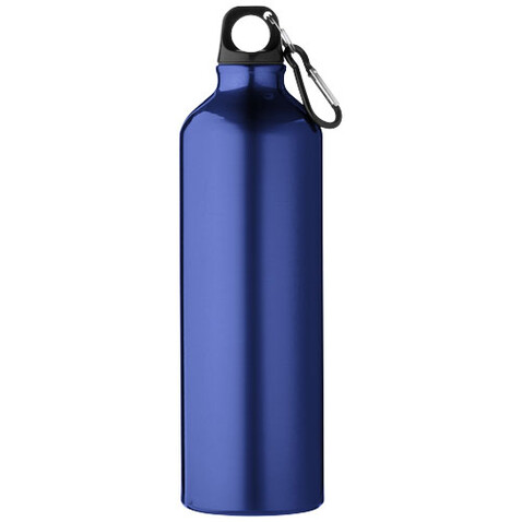 Oregon 770 ml RCS-zertifizierte Trinkflasche aus recyceltem Aluminium mit Karabinerhaken, blau bedrucken, Art.-Nr. 10073952