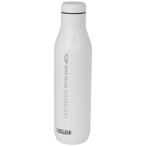 CamelBak® Horizon vakuumisolierte Wasser-/Weinflasche, 750 ml, weiss bedrucken, Art.-Nr. 10075701