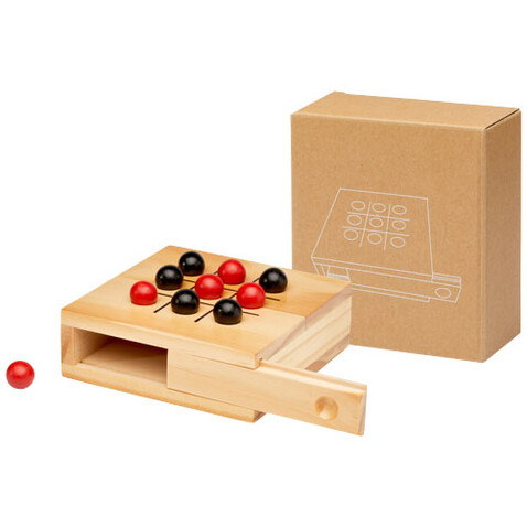 Strobus Tic-Tac-Toe Spiel aus Holz, natur bedrucken, Art.-Nr. 10456406
