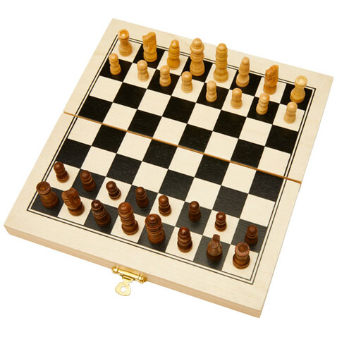 Mugo 3-in-1 Spieleset aus Holz, natur bedrucken, Art.-Nr. 10456506