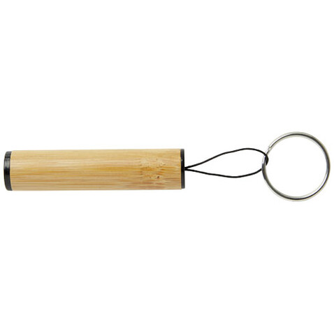 Cane Schlüsselring mit Licht, aus Bambus, natur bedrucken, Art.-Nr. 10456706