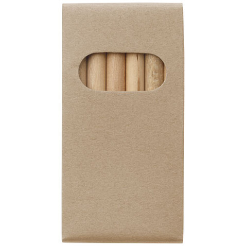Artemaa Buntstift Malset, 6-teilig, natural bedrucken, Art.-Nr. 10783006