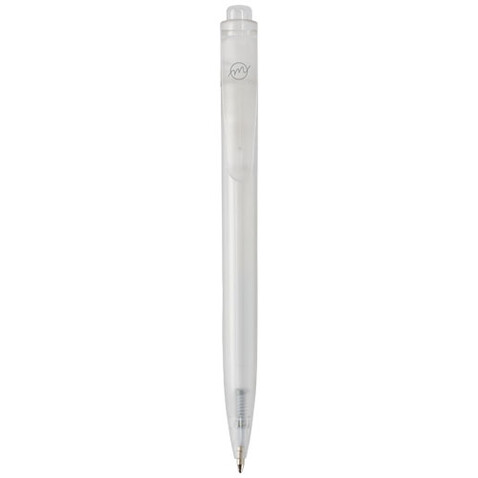Thalaasa Kugelschreiber aus Ozean Plastik (schwarze Mine), weiss bedrucken, Art.-Nr. 10783501