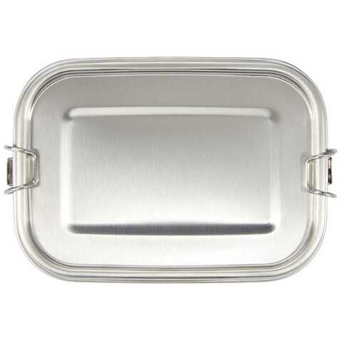 Titan Lunchbox aus recyceltem Edelstahl, silber bedrucken, Art.-Nr. 11333981