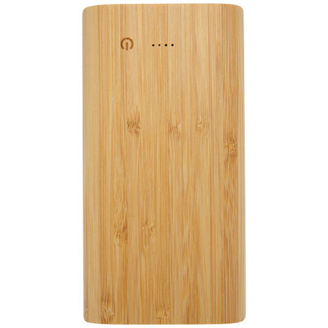 Tulda 20.000 mAh Powerbank aus Bambus, natur bedrucken, Art.-Nr. 12432406