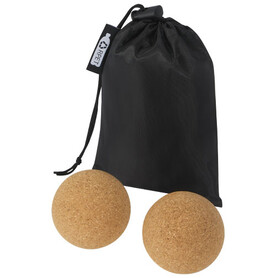 Trikona Kork Yoga Ball 2er Set, natural bedrucken, Art.-Nr. 12703406
