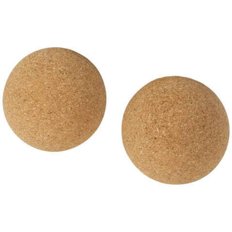 Trikona Kork Yoga Ball 2er Set, natural bedrucken, Art.-Nr. 12703406