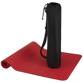 Virabha Yogamatte aus recyceltem TPE, rot bedrucken, Art.-Nr. 12703721