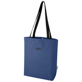 Joey vielseitige Tragetasche aus GRS recyceltem Canvas 14 L, navy bedrucken, Art.-Nr. 13004255