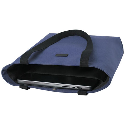 Joey vielseitige Tragetasche aus GRS recyceltem Canvas 14 L, navy bedrucken, Art.-Nr. 13004255