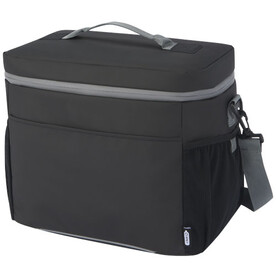Aqua wasserabweisende Kühltasche für 20 Dosen aus GRS Recyclingmaterial 22 L, schwarz bedrucken, Art.-Nr. 13004590 Aqua wasserabweisende Kühltasche für 20 Dosen aus GRS Recyclingmaterial 22 L, schwarz bedrucken, Art.-Nr. 13004590