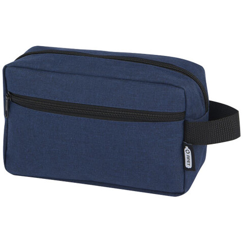 Ross GRS RPET Kulturbeutel, 1,5 l, heather navy bedrucken, Art.-Nr. 13004755