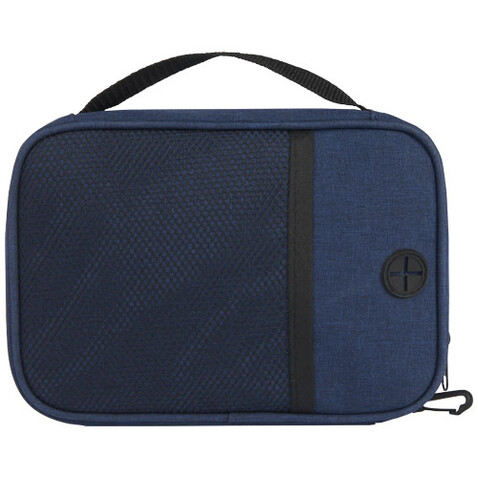 Ross GRS RPET Tech Tasche, 1 l, heather navy bedrucken, Art.-Nr. 13004855