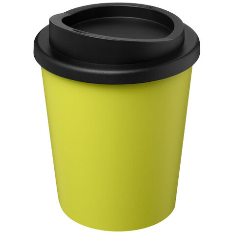 Americano® Espresso 250 ml recycelter Isolierbecher, limone, schwarz bedrucken, Art.-Nr. 21045263