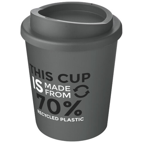 Americano® Espresso Eco 250 ml recycelter Isolierbecher, grau bedrucken, Art.-Nr. 21045482