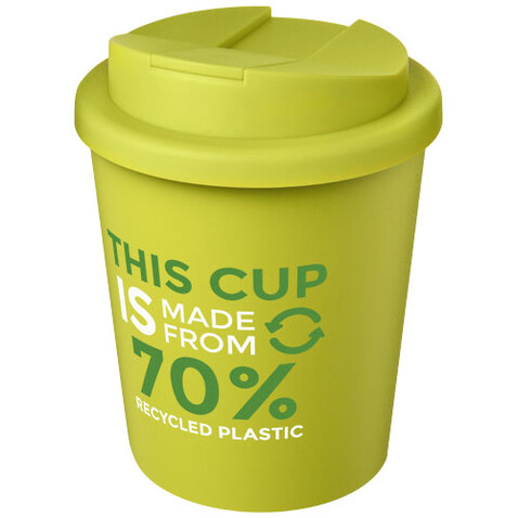 Americano® Espresso Eco 250 ml recycelter Isolierbecher mit auslaufsicherem Deckel, limone bedrucken, Art.-Nr. 21045563