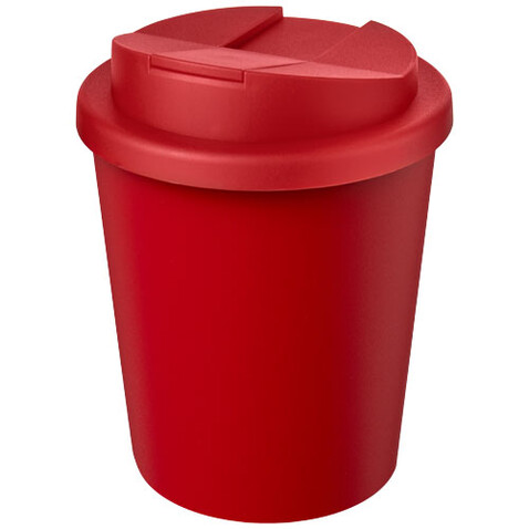Americano® Espresso Eco 250 ml recycelter Isolierbecher mit auslaufsicherem Deckel, rot bedrucken, Art.-Nr. 21045591