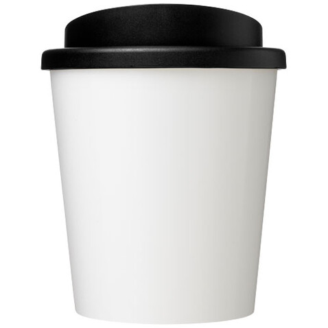 Brite-Americano® Espresso Recycled Isolierbecher, 250 ml, weiss, schwarz bedrucken, Art.-Nr. 21049401