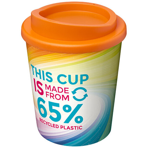 Brite-Americano® Eco Isolierbecher, 250 ml, orange bedrucken, Art.-Nr. 21049631