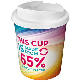 Brite-Americano Espresso Eco auslaufsicherer Isolierbecher, 250 ml, weiss bedrucken, Art.-Nr. 21049701