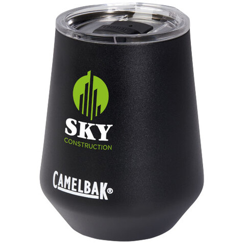 CamelBak® Horizon vakuumisolierter Weinbecher, 350 ml, schwarz bedrucken, Art.-Nr. 10075090