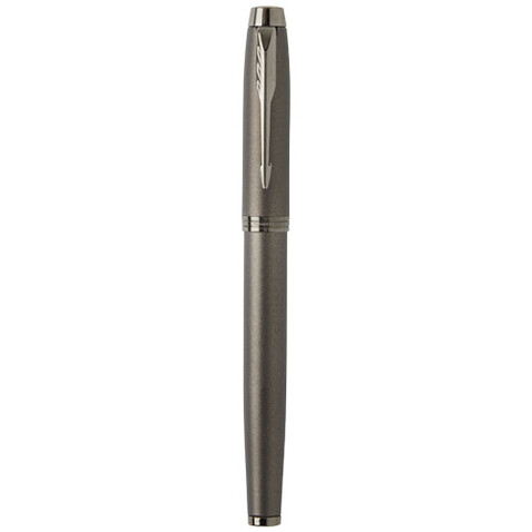 Parker IM Füllfederhalter (schwarze Mine), schwarz bedrucken, Art.-Nr. 10786690